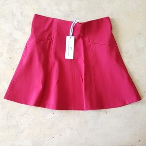 Southern Tide bright pink stretch skater skirt